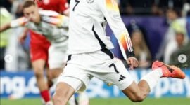 Kontroversi VAR warnai kemenangan Jerman atas Denmark di Euro 2024. Gol Denmark dianulir, Jerman dapat penalti. | Instagram/@euro2024