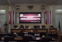 DPRD Kabupaten Sukabumi resmi menetapkan laporan pertanggungjawaban APBD 2023 menjadi Perda dalam rapat paripurna. | Foto: Istimewa