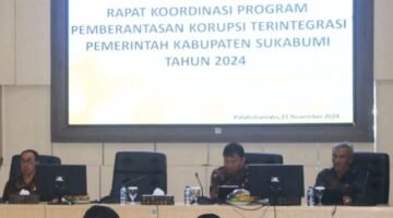 Disbudpora Hadiri Rapat Koordinasi Pemberantasan Korupsi Terintegrasi di Sukabumi