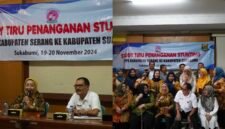 Studi Tiru: Delegasi DKBPPPA Kabupaten Serang bersama DPPKB Sukabumi dalam rangka percepatan penurunan stunting, Rabu (20/11/2024).