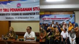 Studi Tiru: Delegasi DKBPPPA Kabupaten Serang bersama DPPKB Sukabumi dalam rangka percepatan penurunan stunting, Rabu (20/11/2024).