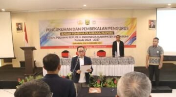 Sekda Ade dan Disbudpora Kukuhkan Kepengurusan BAPOR KORPRI Kabupaten Sukabumi Periode 2024-2027