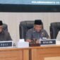 DPRD Kabupaten Sukabumi menggelar rapat paripurna dengan agenda pembahasan tiga Raperda prakarsa untuk melindungi mata air, jasa lingkungan, serta kemudahan investasi. | Foto: FB/Pemerintah Kabupaten Sukabumi