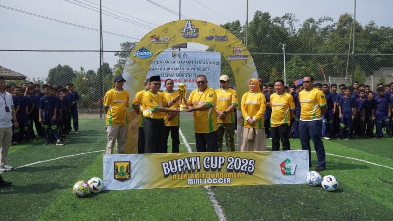 Turnamen Bupati Cup 2025 jadi ajang pembinaan atlet muda, Disbudpora Kabupaten Sukabumi dukung penuh pengembangan potensi olahraga. | Dok. Diskominfosan