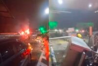 Kecelakaan maut di Gerbang Tol Ciawi akibat rem blong, 8 orang tewas. | Instagram.com/@infojawabarat