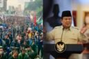 Demo 'Indonesia Gelap' digelar mahasiswa di berbagai daerah, menyoroti efisiensi anggaran yang berdampak pada pendidikan. | X.com/@barengwarga - Instagram.com/@prabowo