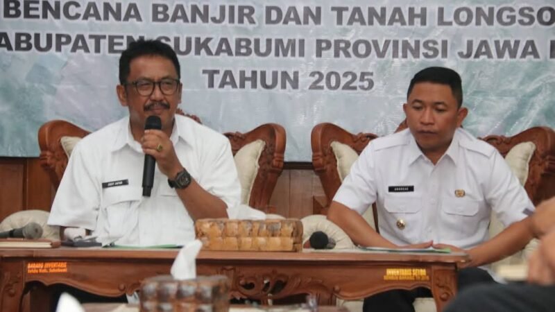 Pemkab Sukabumi evaluasi tanggap darurat di Palabuhanratu, Simpenan, dan Lengkong. Bupati minta percepatan pemulihan pascabencana. | Fb/Pemerintah Kabupaten Sukabumi