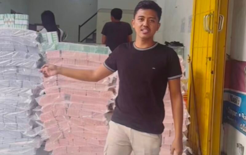BI imbau masyarakat tukar uang baru hanya di jalur resmi demi keamanan dan keaslian. | TikTok.com/rama.wildan