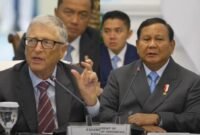 Bill Gates bertemu Prabowo, hibahkan Rp2,6 T untuk RI. | YouTube.com / Sekretariat Presiden