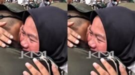 Siswa SMP pulang dari barak, peluk orang tua sambil menangis haru. | Instagram.com/@dedimulyadi71