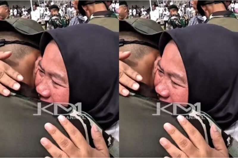 Siswa SMP pulang dari barak, peluk orang tua sambil menangis haru. | Instagram.com/@dedimulyadi71