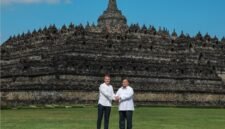 Macron dan Prabowo bersua di Borobudur, tegaskan kolaborasi budaya dua negara. | Instagram/prabowo