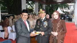 Polri tegaskan komitmen melayani rakyat dalam Hari Bhayangkara ke-79. | Fb/Pemerintah Kabupaten Sukabumi 