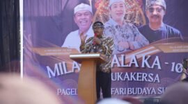 Milangkala ke-102 Desa Sukakersa dirayakan meriah di Lapang Selagombong. | FB/Pemerintah Kabupaten Sukabumi
