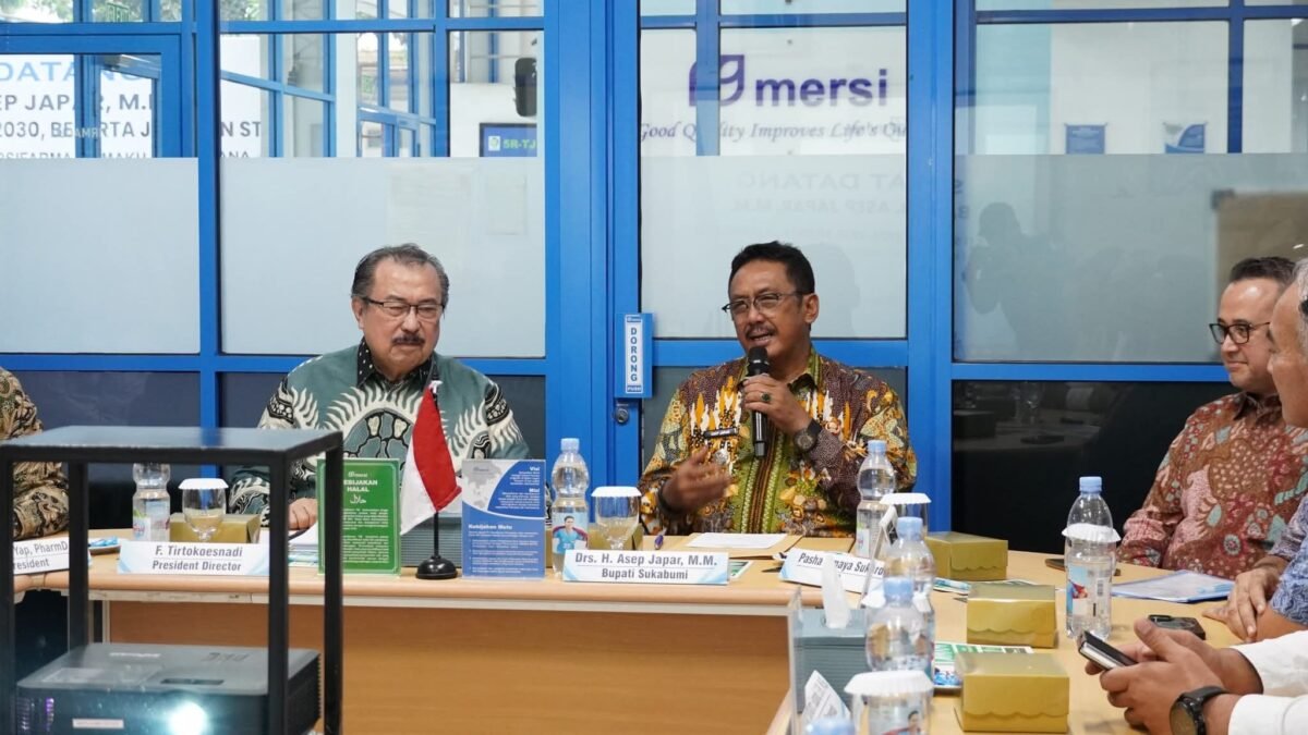 Bupati Sukabumi dorong PT. Mersifarma perluas lapangan kerja. I Fb/Pemerintah Kabupaten Sukabumi