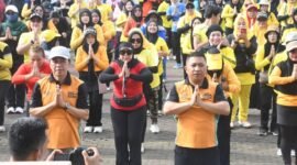 Ribuan warga Sukabumi semarakkan Car Free Day dan Senam Gurilaps di HJKS ke-155.