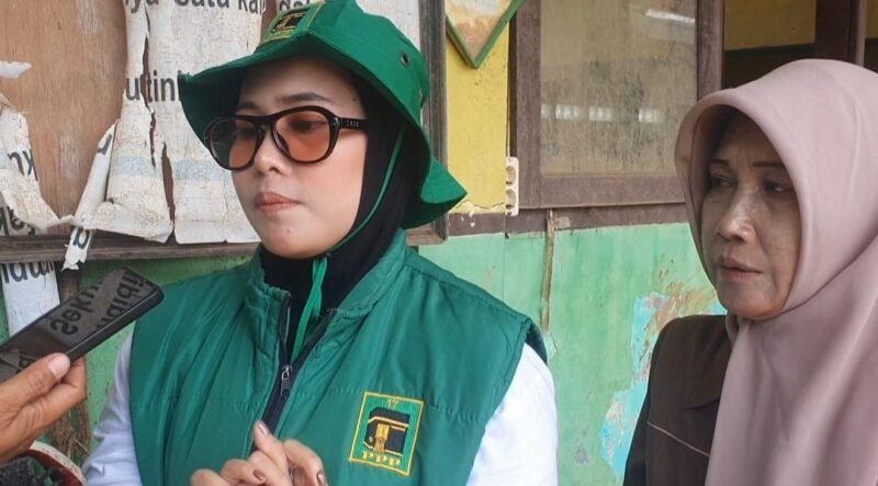 Dila Nurdian tinjau SDN Cikahuripan pascabanjir, dorong percepatan pemulihan sekolah.
