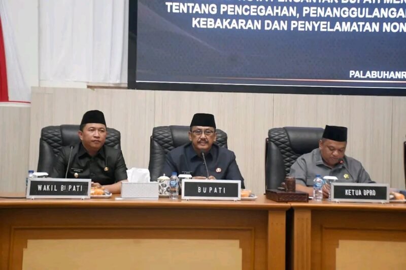 DPRD Sukabumi bahas pandangan fraksi atas Raperda penanggulangan kebakaran. | Fb/Pemerintah kabupaten Sukabumi 