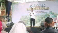 Milad ke-8 Masjid Baiturrahman dirangkaikan peletakan batu pertama Pustu demi penguatan ibadah dan layanan kesehatan masyarakat. | Fb/pemerintah kabupaten Sukabumi 