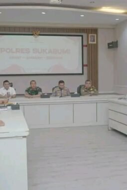 Rakor Lintas Sektor Operasional Tingkat Menteri, Forkopimda Sukabumi Ikuti Arahan Kapolri Secara Virtual