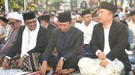 Salat Idulfitri 1447 H di Palabuhanratu jadi momentum spiritual dan penguatan komitmen pembangunan daerah. (Fb/Pemerintah Kabupaten Sukabumi)