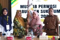 Rina Rosmaniar Japar pimpin Perwosi Sukabumi 2026–2030. (fb/Pemerintah Kabupaten Sukabumi)