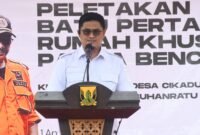 Hunian tetap korban bencana Palabuhanratu mulai dibangun.