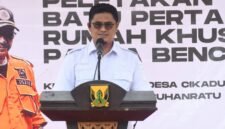 Hunian tetap korban bencana Palabuhanratu mulai dibangun.