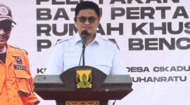 Hunian tetap korban bencana Palabuhanratu mulai dibangun.