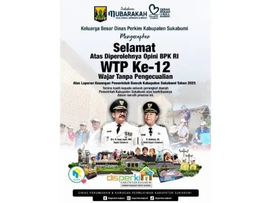 WTP ke-12 diraih, Disperkim dorong akuntabilitas untuk pembangunan yang lebih berdampak.