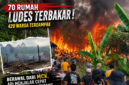 70 rumah di Kampung Adat Kasepuhan Cipta Mulya hangus terbakar, 420 warga terdampak. | Gambar: Ilustrasi AI