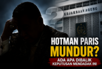 Hotman Paris resmi mundur sebagai kuasa hukum Febrie Adriansyah dengan alasan kesehatan. | Gambar: Ilustrasi AI