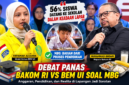 Perdebatan MBG memanas, Bakom RI dan BEM UI saling adu data serta pandangan.