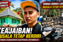 Musala tetap berdiri kokoh di tengah puing kebakaran Kasepuhan Ciptamulya. | Gambar: Ilustrasi AI